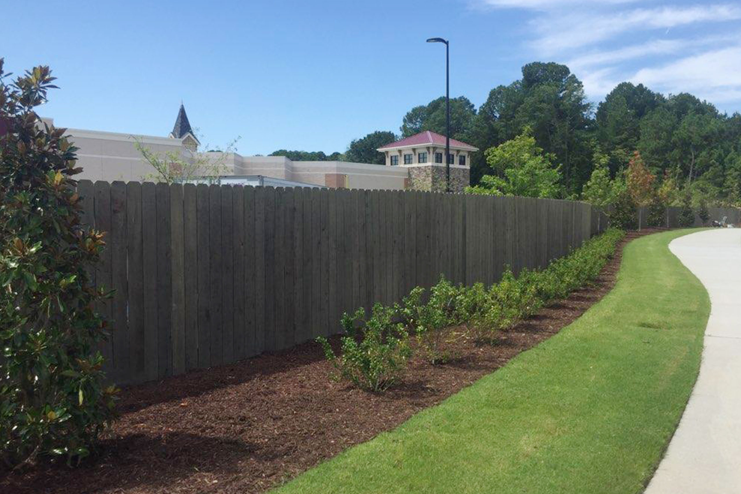 Commercial Stained Fence Cary NC Painting Professionals