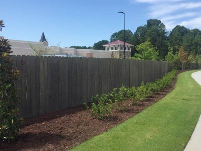 Commercial Stained Fence Cary NC Painting Professionals