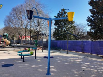 splash pad park exterior commercial painting company wake forest nc