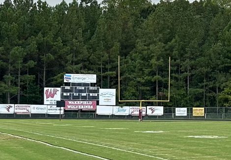 Wakefield High School Scoreboard and Goal Posts