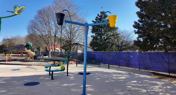 splash pad park exterior commercial painting company wake forest nc