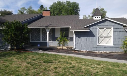 Blue Exterior House Painting