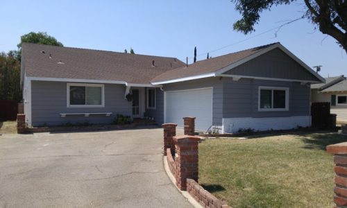 Gray Exterior House Painting