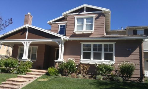 Brown & White Painted Home