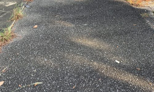 before asphalt paving project in Northwest Florida