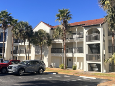 painted condominium building exterior