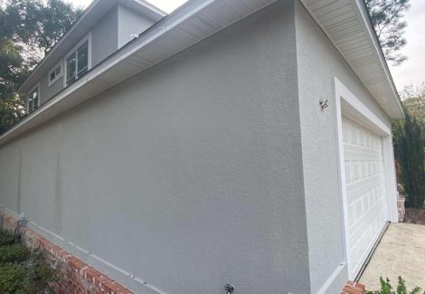 painted stucco house exterior wall