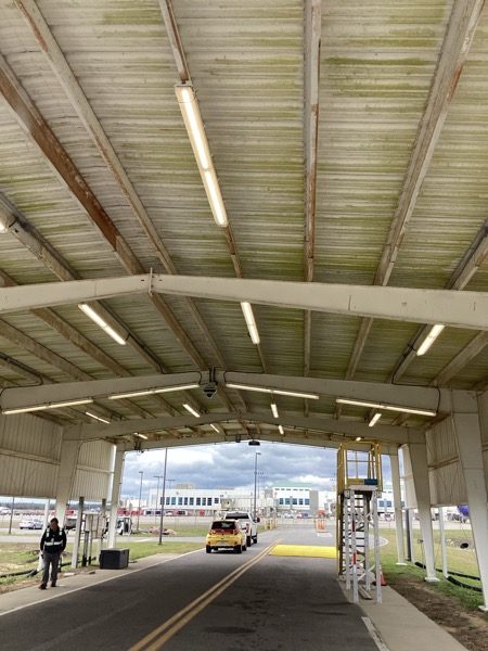 airplane hangar with damaged paint and rust Preview Image 3
