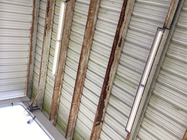 airplane hangar with damaged paint and rust Preview Image 5