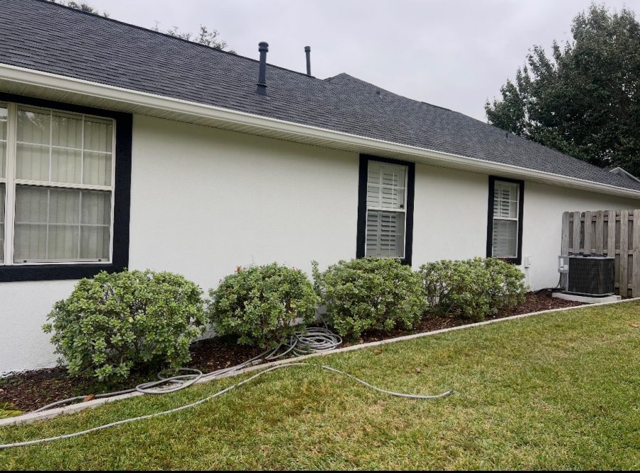 white house exterior with black trim Preview Image 4