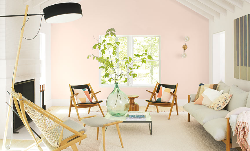 benjamin moore coty pink paint color