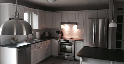 Kitchen Cabinet Repainting & Refinishing Project ...