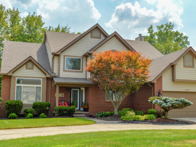 exterior of house after painting
