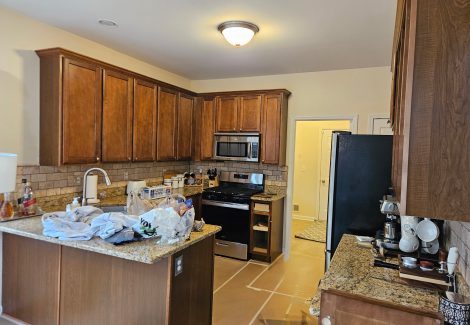 kitchen before cabinet painting