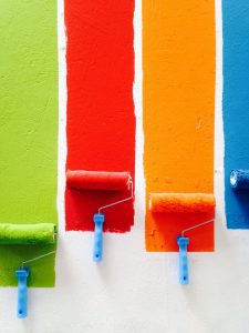 different types of paint drying
