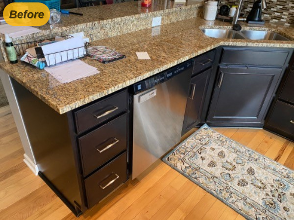 kitchen counter with black cabinets Preview Image 5