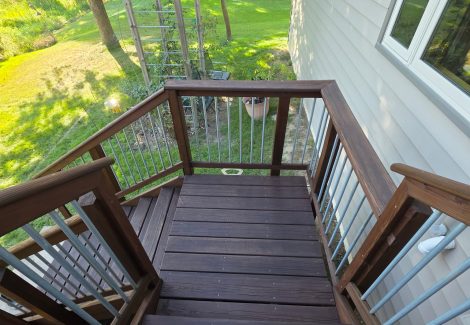 Deep Brown Deck Staining