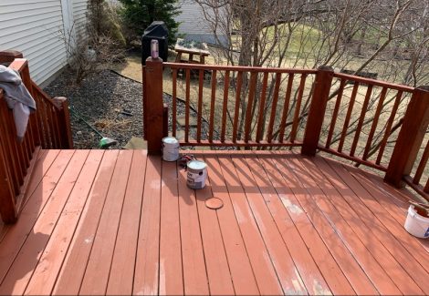 Before deck refinish