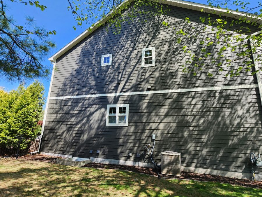 side of house with gray painted siding Preview Image 3