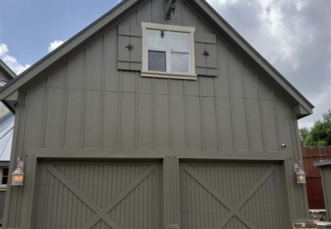 Green Exterior Painting Project