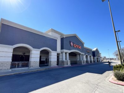 retail space exterior after repaint