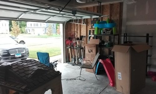 Exposed Wall Framing Before Insulation and Drywall