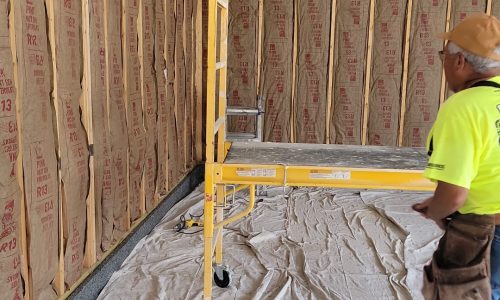 Garage Interior Wall Before Drywall