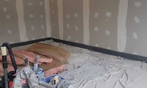 Garage Interior Drywall Before Painting