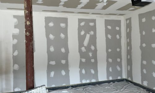 Garage Interior Drywall Before Painting