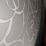 Decorative wallpaper installation