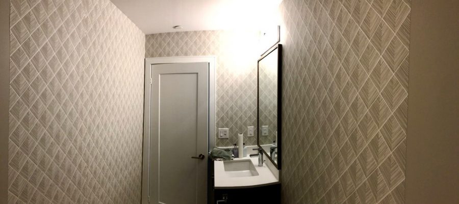 Bathroom wallpaper Sanura Design installation Preview Image 4