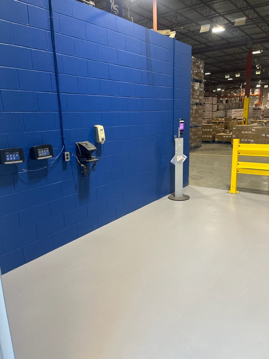 office inside distribution center office painted blue Preview Image 1