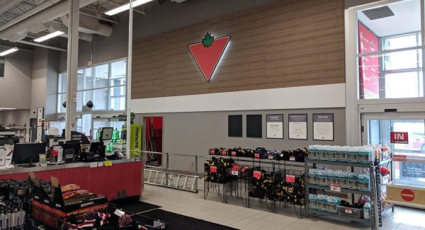 canadian tire retail store interior painting