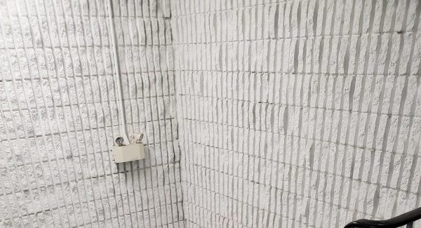 distribution center stairwell painted grey