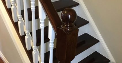 Interior Staircase Painting – Handrails, Spindles, Steps and Ris ...