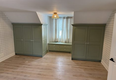 interior walls after wallpaper installation