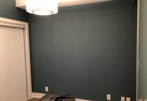 Bedroom wallpaper Sanura Design installation