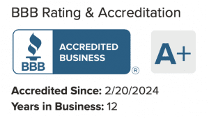 A+ Better Business Bureau Rating.