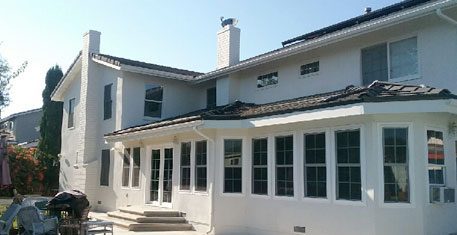 White Exterior House Painting