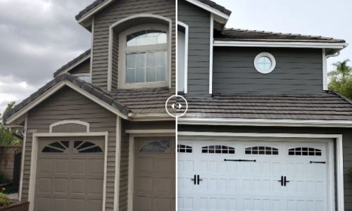 Before & After Siding Painting Project