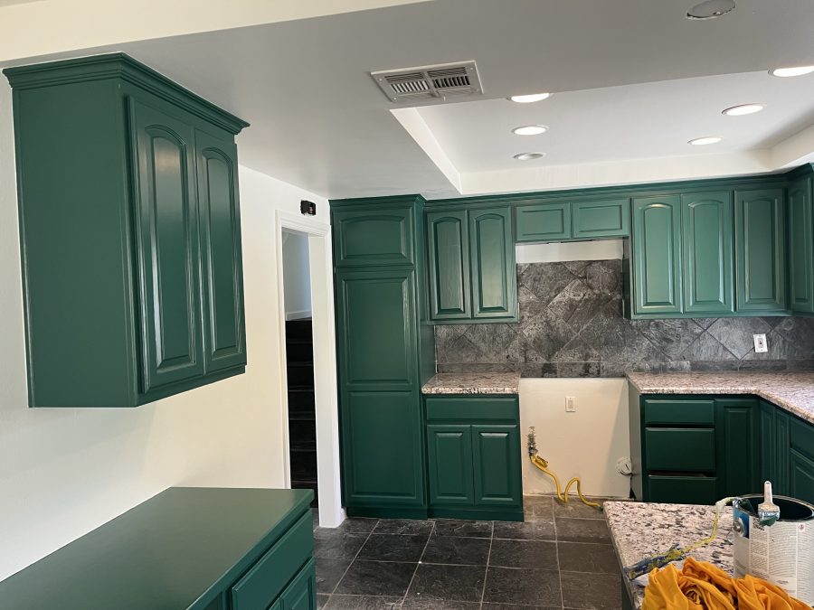 green painted cabinets Preview Image 1