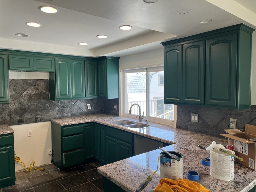 Green Painted Kitchen Cabinets Preview Image 2