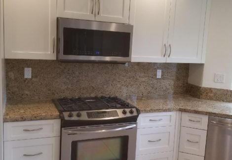 Kitchen Cabinet Refinishing - Before and After
