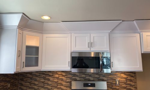 Upper Cabinets After Painting