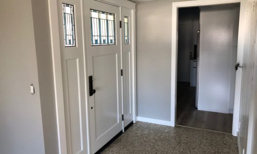 interior of front door painted