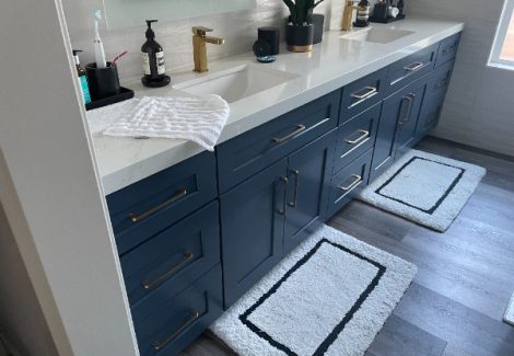 before painting cabinets