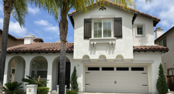 white painted exteriors