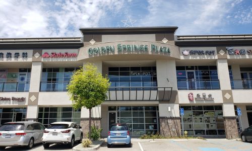 Golden Springs Plaza Exterior Painted