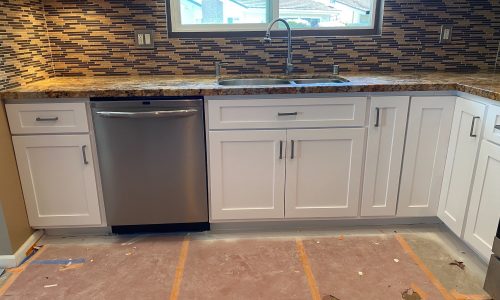 Lower Cabinets After Painting