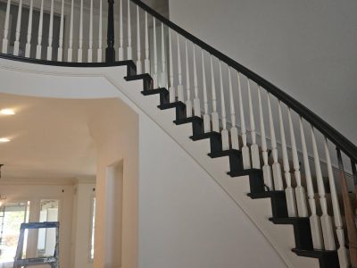painted home staircase